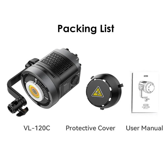 Ulanzi VL-120C 120W RGB Dual Power V-Mount LED Video Light L074CNA1 (2700K-6500K) - Bowens Mount 