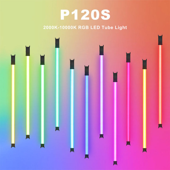  Luxceo 2x P120S 113cm 30W RGB LED Handheld Two Tube Light Stick Kit