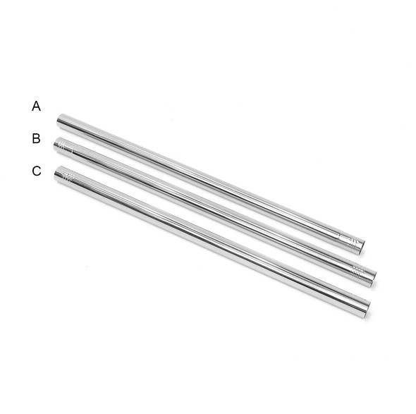 6 x Fotolux SS-3x1m  48mm Dia Stainless Steel Hollow Tube for Paper roll / Cloth B/G support