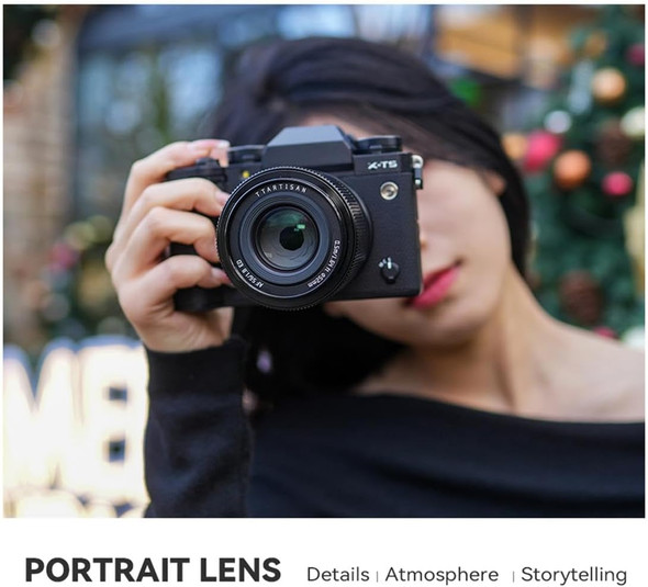 TTArtisan AF 56mm F1.8 Auto Focus Prime Lens for Fujifilm X-Mount (Black)