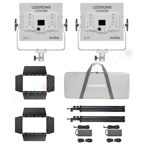 Godox LP400Bi-K2 Litemons 36W Bi-Color LED Light Panel (2-Light Kit)