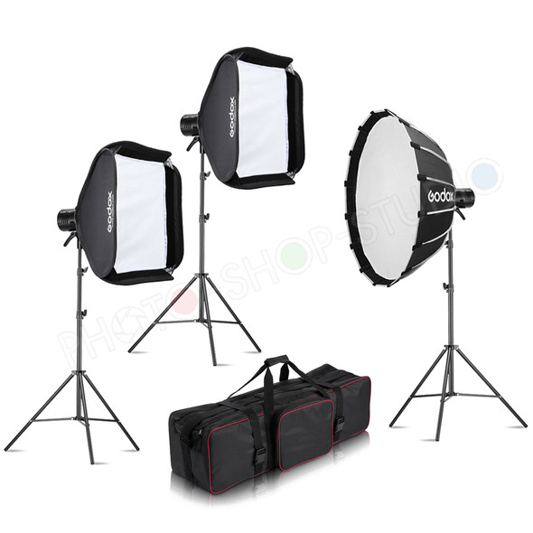 Godox 3x AD100Pro Round Head Three Flash Kit 