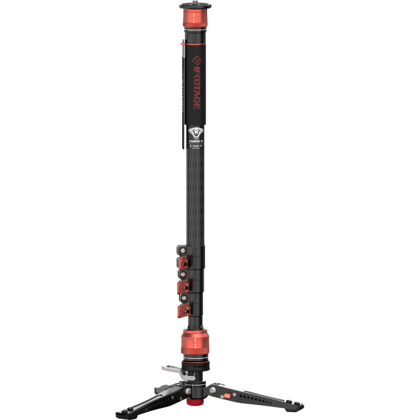 iFootage CB3 C180F-P Cobra 3  Carbon Fiber 4-Section Monopod with Pedal Lock(Flip Lock)