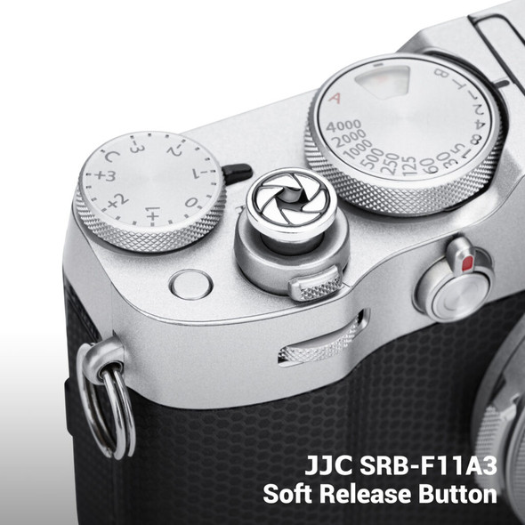 JJC SRB-F11A3 Shutter Release Button (Silver+Black)