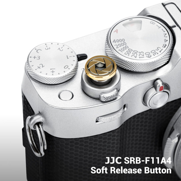 JJC SRB-F11A4 Shutter Release Button (Gold + Black)