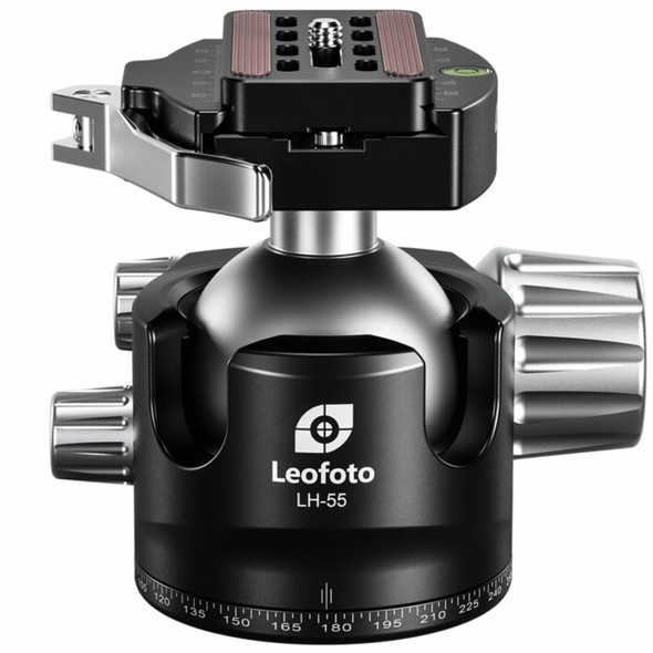 Leofoto LH-55LR 55mm Low Profile Ball Head with LR-70 Quick Release Lever Clamp