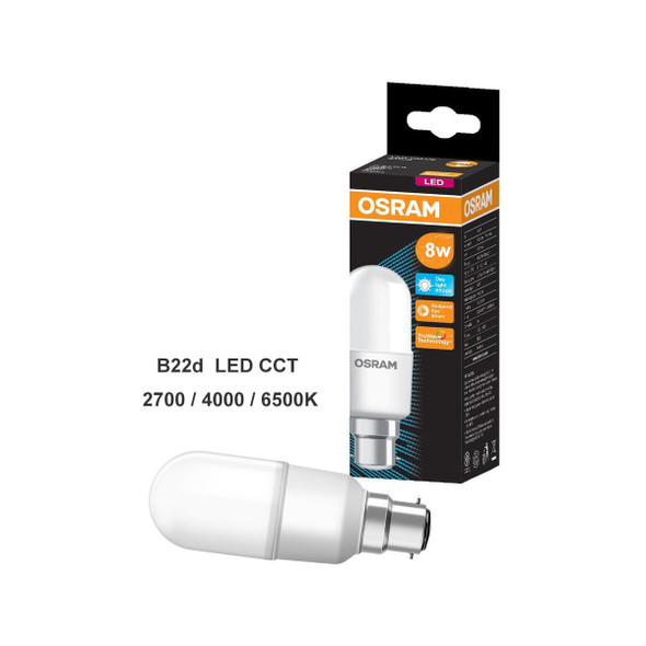 Osram B22  8W LED CCT Lamp Bulb ( 2700/4000/6500K) ) 