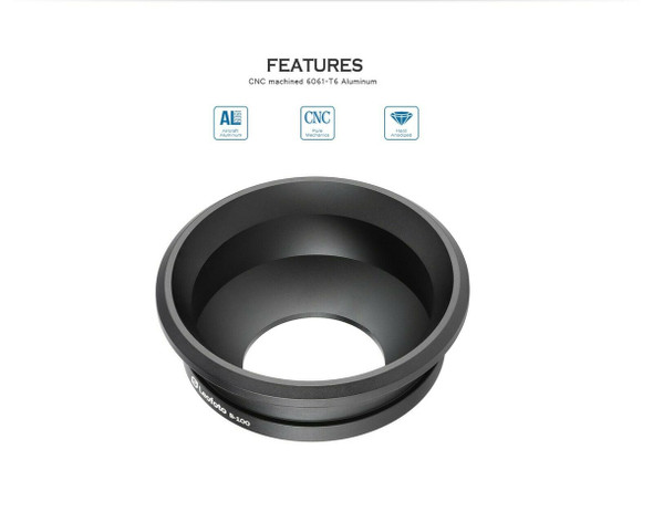 Leofoto BA-100 100mm Half-Bowl Video Head Adapter for LN-404C / LM series 100mm Bowl Tripods