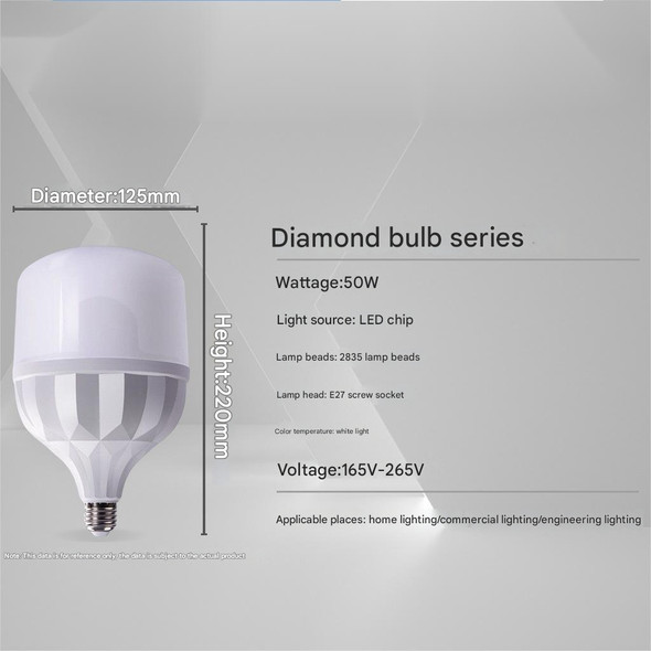  Fotolux FOT-E2750W  E27 50W Extra Large LED Lamp / Light Bulb (Daylight 5600K)