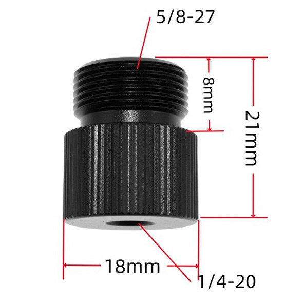 Fotolux BK-F4E 1/4" Female to 5/8" Male  Adapter Converter 