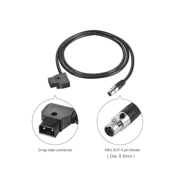 Fotolux BC300 NP Battery Adapter Plate with D-tap to Mini 4 Pin XLR Cable (2m)