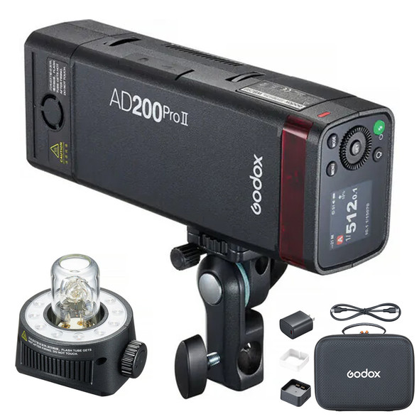 Godox 2x AD200Pro II 200Ws TTL HSS Portable Two Flash Kit with CB20 Backpack