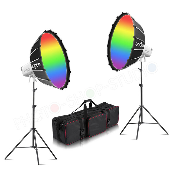 Godox Litemons 2x LA150R 165W RGB Dual Power Two LED Light Kit (1800K-10000K)