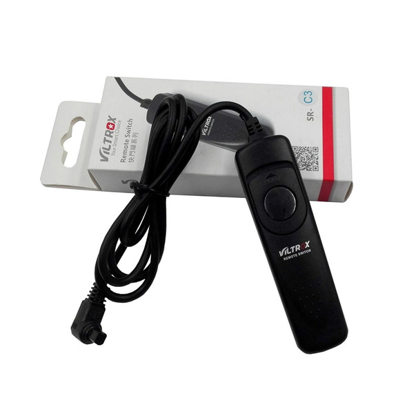 Viltrox SR-C3 Wired Remote Shutter Release for Canon R3, R5, 1Dx, 5D,7D