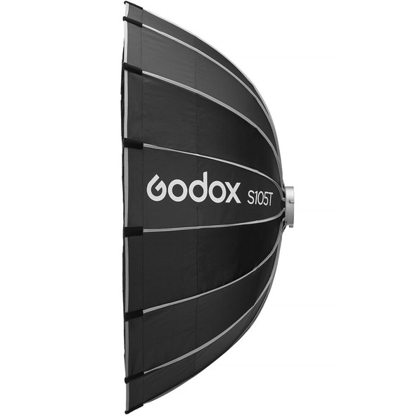 Godox S105T 105cm Silver Interior Parabolic Quick Release Softbox (Bowens mount) (Black & Silver)