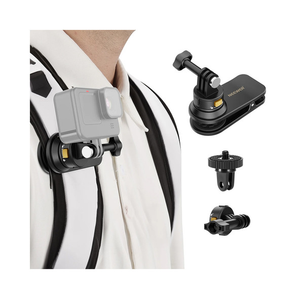 NEEWER GP22 Magnetic Backpack Strap Clip Mount for Action Camera