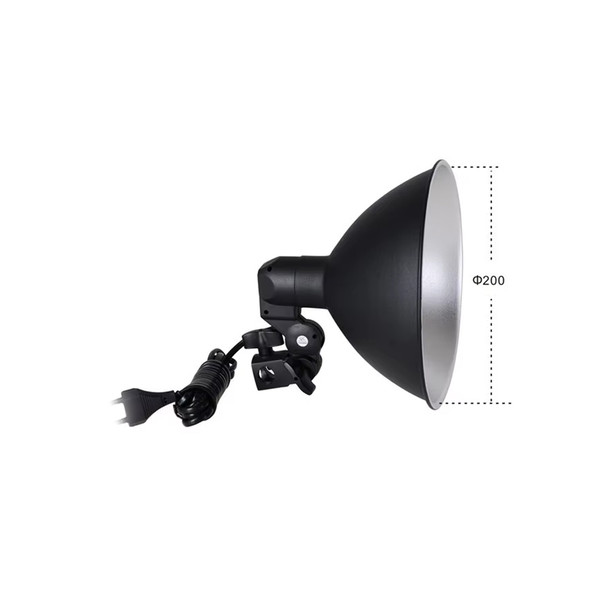 Nicefoto G-801B E27 Continuous Lamp Reflector with LH-01 Single Light Holder  