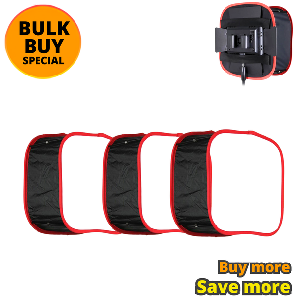3 x  Fotolux  40 x 40 cm Quick Set Up LED Light Panel Softbox Kit
