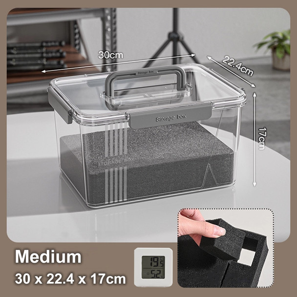 Fotolux CDF-30M Medium Size Dry Box with  Hygrometer / Thermometer Meter (30 x 22.4 x 17cm)