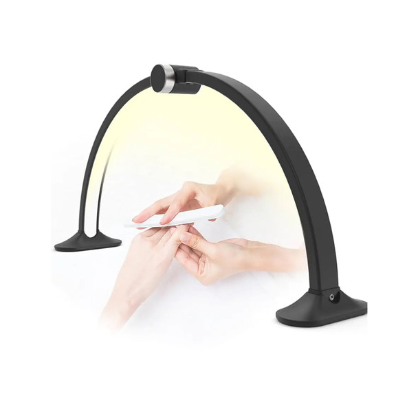 Fotolux TM75-BK 75cm 48W Bi-color LED Half Moon Foldable Tabletop Light - Black (3000K-6000K)