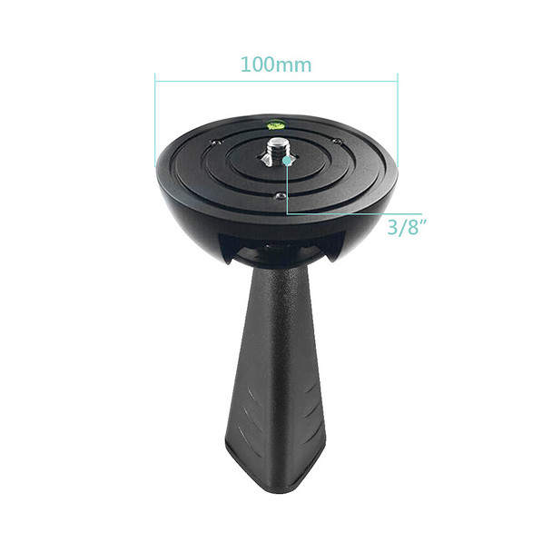 Miliboo BL100 100mm Half Bowl Adapter Column with 3/8'' screw for Video Tripod