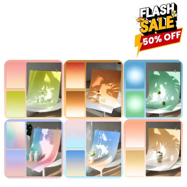 Fotolux 57cm x 87cm Double-sided Graduated Background Paper for Product Photography 