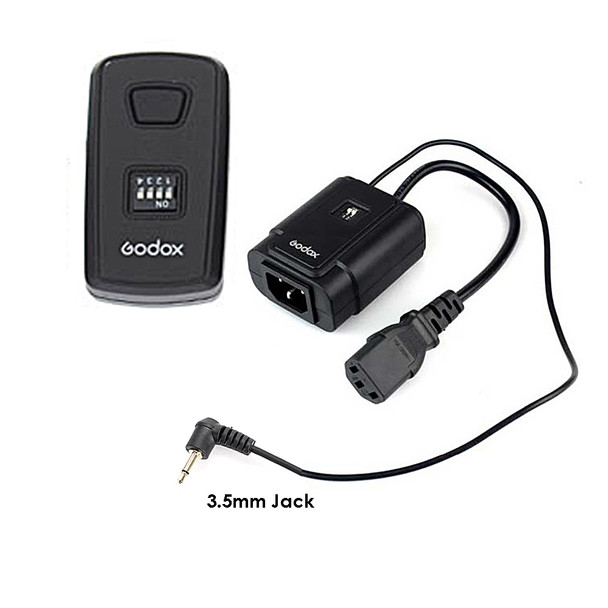 Godox DM-16 (3.5mm) Wireless 433MHz Studio Flash Remote Trigger & Receiver Set 