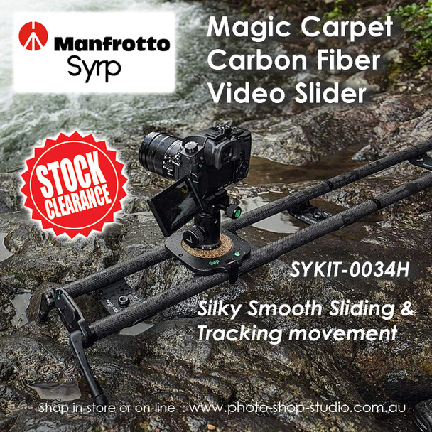 Manfrotto Syrp Magic Carpet Carbon Fiber Twin Rail Video Slider - 60 cm