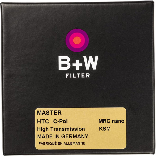B+W 55mm Master High Transmission Circular Polarizer MRC Nano Glass Filter