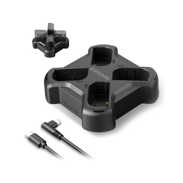 NEEWER NW-P4 10105976EU 4-Slot PD 45W Fast Charging Battery Charger for Canon LP-E6 LP-E6N LP-E6NH 