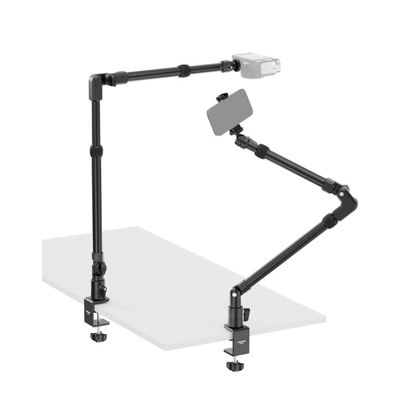 NEEWER DS023 10106372EU 45.5" 115cm Overhead Camera Desk Stand with Phone Clamp