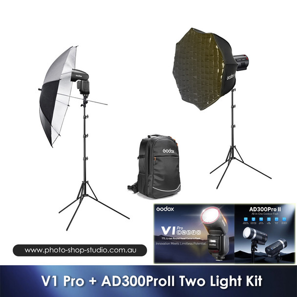 Godox V1 Pro + AD300ProII Two Light Kit
