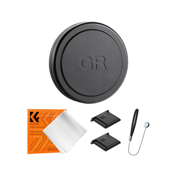K&F Concept SKU.2255 Aluminum Alloy Lens Cap Kit for Ricoh GR II, GR III, GR IIIx