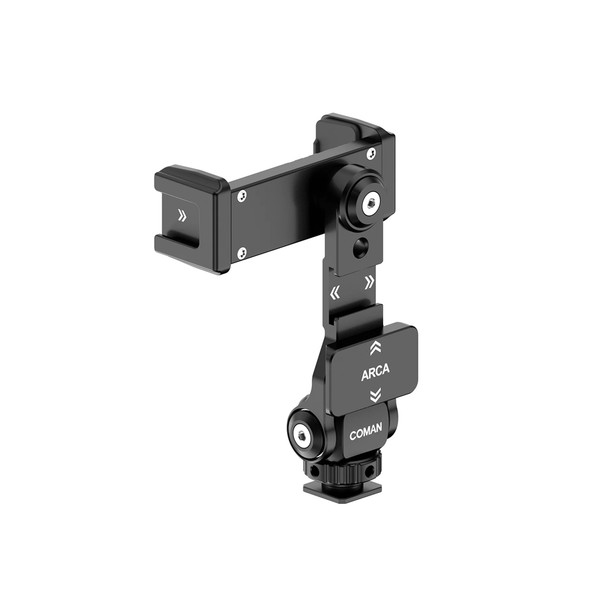 Coman EX390 Universal Metal Phone Mount with 1/4" Thread & Cold Shoe