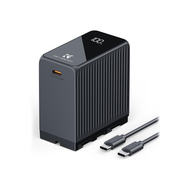 K&F Concept  KF28.0073 NP-F970 10500mAh 7.4V 77.77Wh Touch Screen PD 45W Fast Charging Extra Large Li-Ion Battery with USB-C Cable