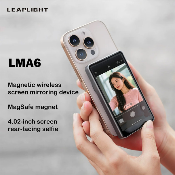 Leaplight LMA6  4.02" Magnetic Wireless Selfie Monitor Touch Screen for iPhone / Android