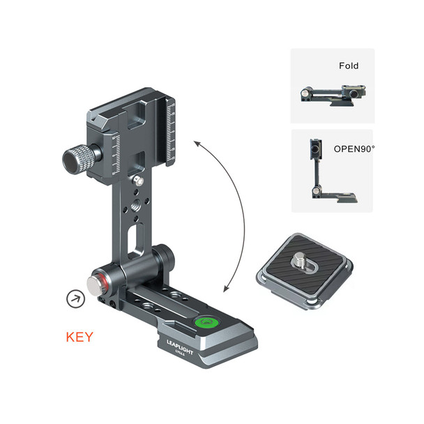 Leaplight LYLL1+LYG1 Folding Vertical Shooting L Bracket with Quick Release  Plate 