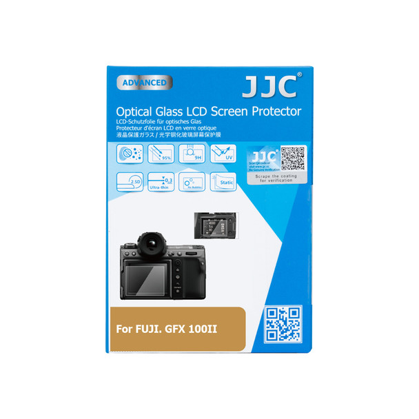 JJC GSP-GFX100II Ultra-Thin Optical Glass LCD Screen Protector for Fujifilm GFX100 II