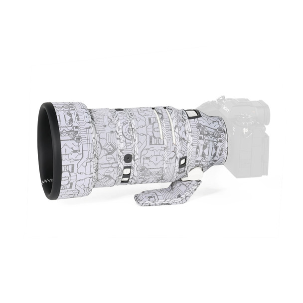 Fotolux 50150W Camouflage Lens Coat for Sony FE 50-150mm F2 GM Lens (Electric White)