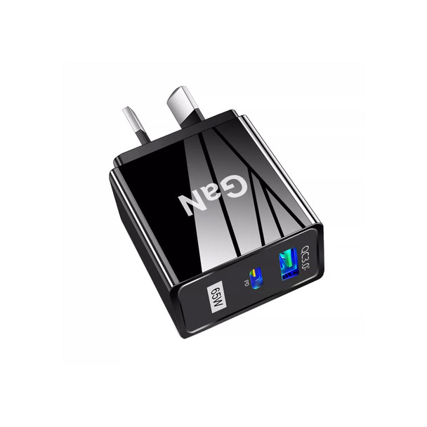  Fotolux WC-65B 65W GaN Dual Port PD USB-C &  QC 3.0 USB-A  Fast Wall Charger (AU Plug) 