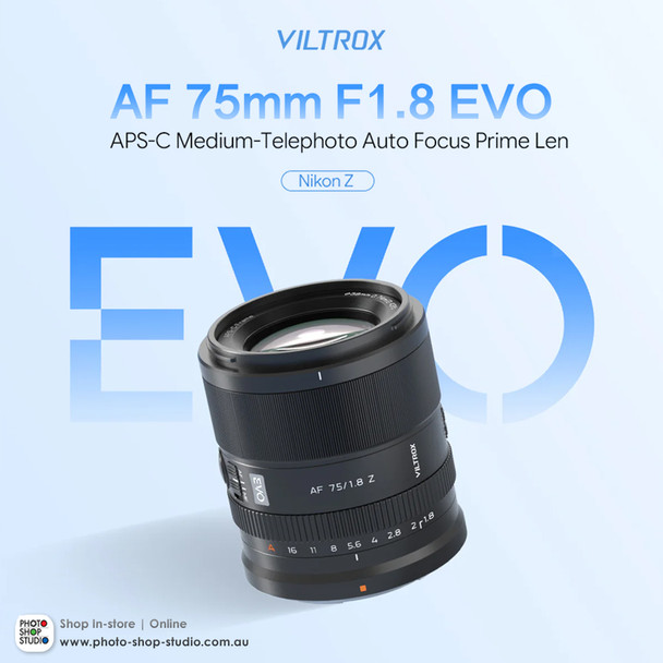 Viltrox AF 75mm F1.8 Z EVO APS-C Portrait Prime Lens for Nikon Z-Mount