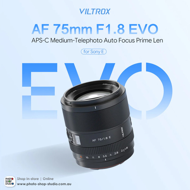  Viltrox AF 75mm F1.8 E EVO APS-C Portrait Prime Lens for Sony E-mount