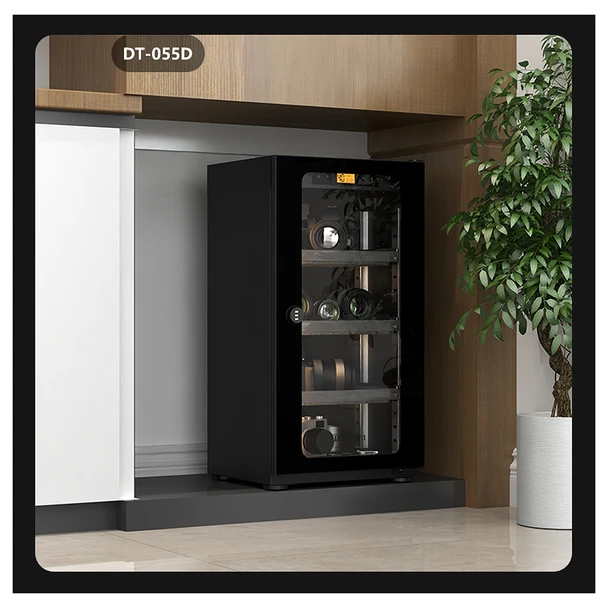 Lenthem DT-055D 50L Small Auto-Dehumidifier Digital Dry Cabinet (Black) 