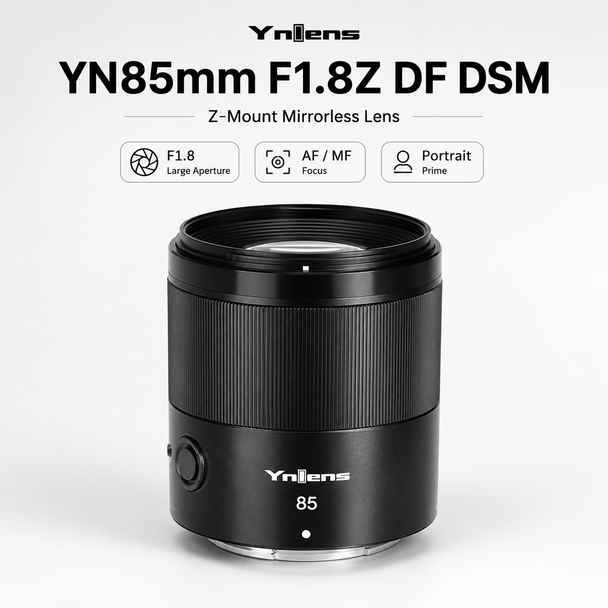 Yongnuo YN85mm F1.8Z DF DSM Full Frame Auto Focus Medium Telephoto Prime Lens for Nikon Z-Mount
