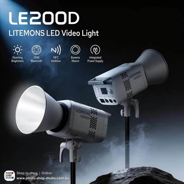 Godox LE200D Litemons 220W Daylight COB AC Power LED Light 5600K (White)