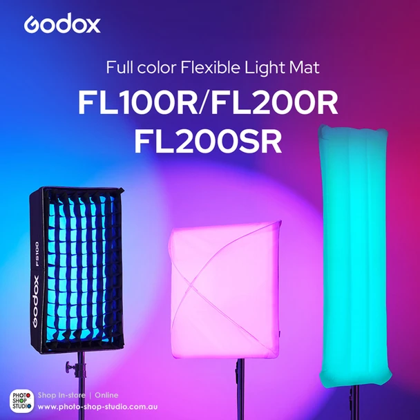 Godox FL200R K1 RGB Full Color Flexible Square LED Light Mat 64x64cm
