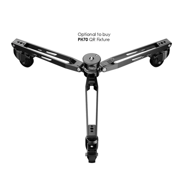 COMAN DF3 Aluminum Alloy Monopod Dolly with 360-Degree Silent Wheels 