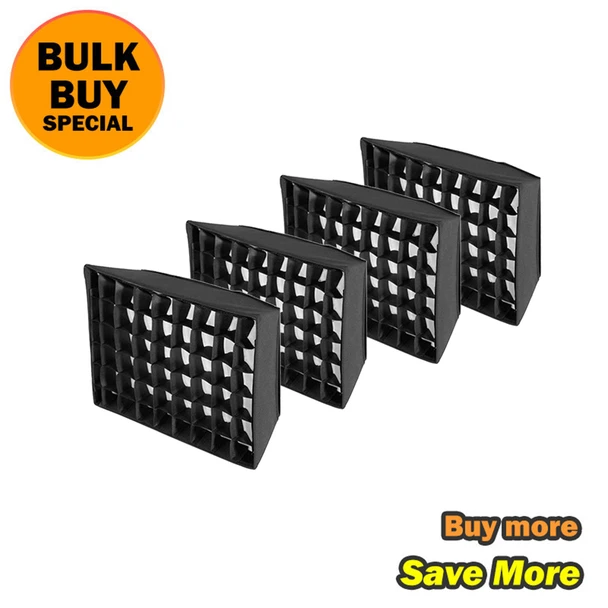 Fotolux 4 x  43 x 30cm Quick Set Up LED Light Panel Softbox with Grid for Godox LED260CPro