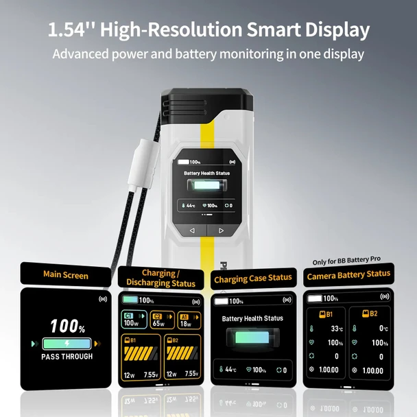 PHOTOOLEX BB Pro Charger & Power Bank for Nikon EN-EL15C