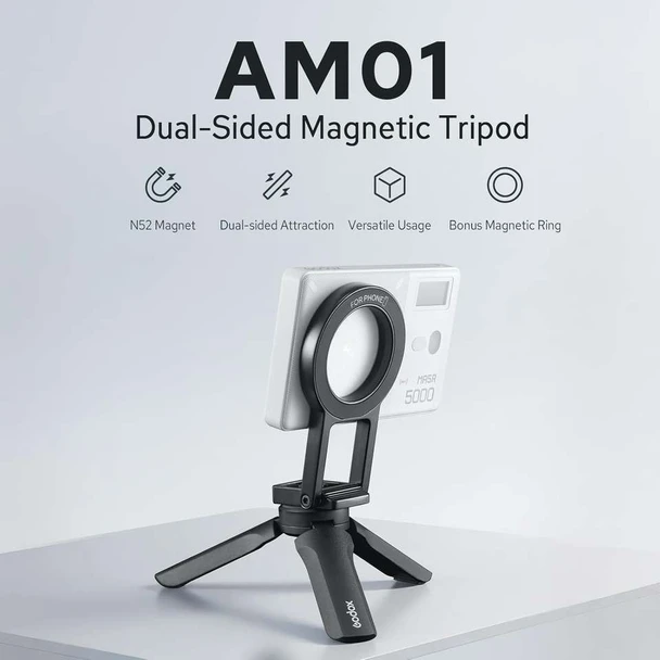 Godox AM01 Dual-Sided Magnetic Tripod for MA5R